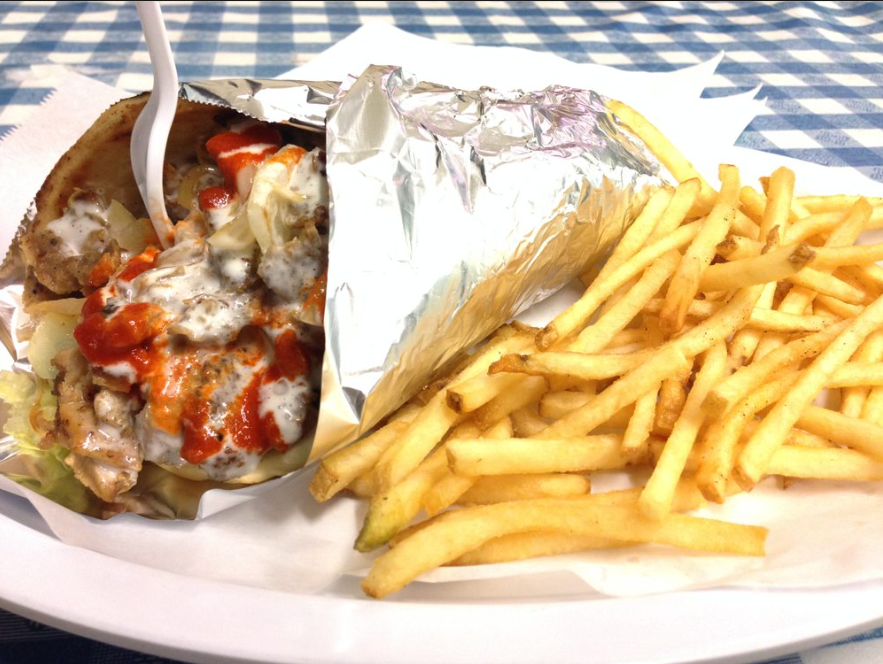 Wrap with fries